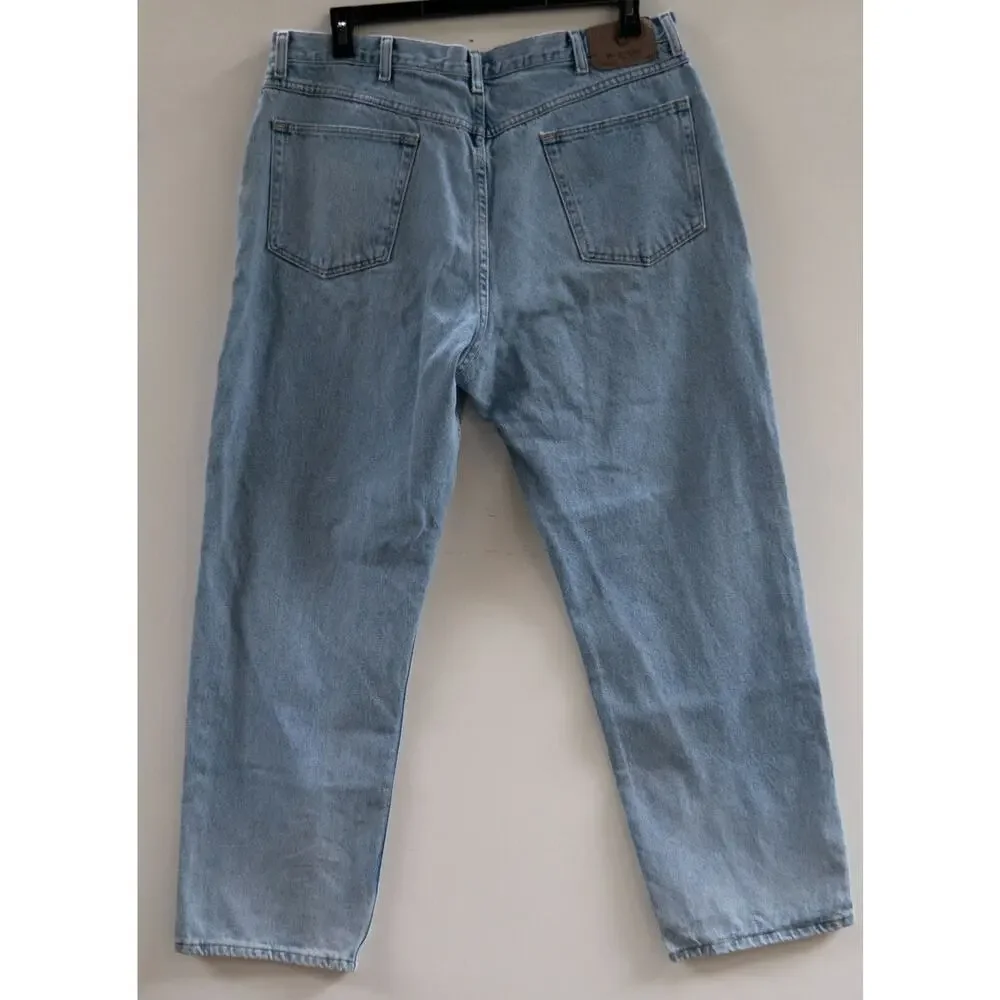 Wrangler Five Star Premium Denim Relaxed Fit Jean Light Stone Wash Size 38x30
